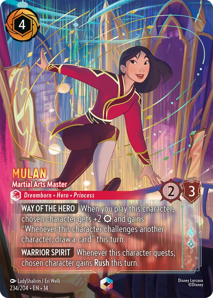 Mulan, Martial Arts Master 234/204 (Hyperia City) - Holofoil