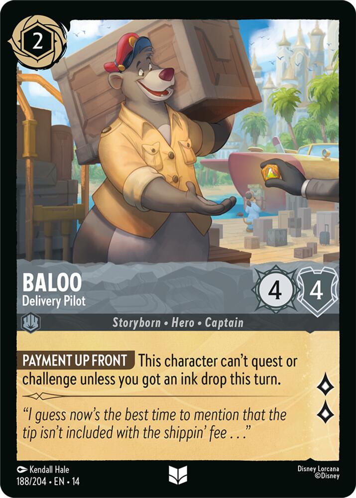 Baloo, Delivery Pilot 188/204 (Hyperia City) - Cold Foil