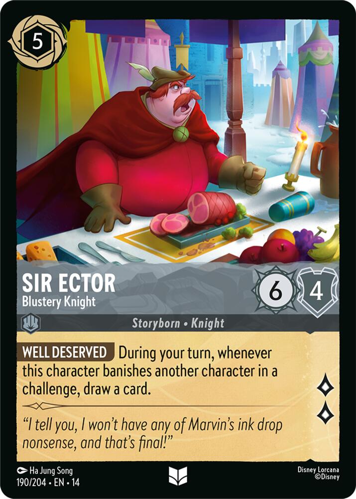 Sir Ector, Blustery Knight 190/204 (Hyperia City) - Cold Foil