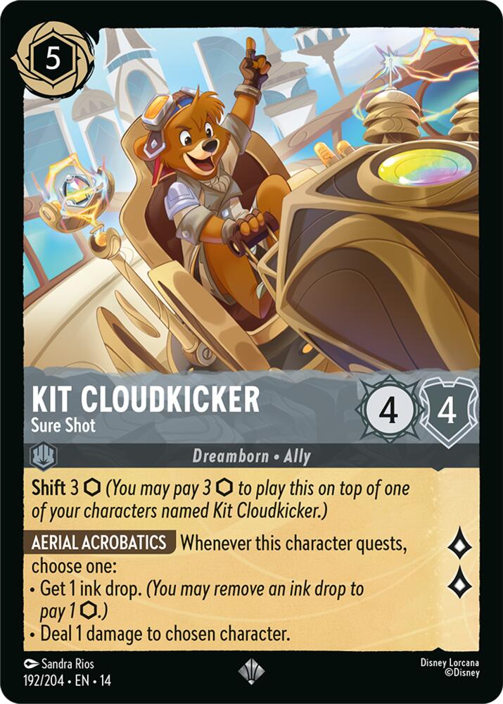 Kit Cloudkicker, Sure Shot 192/204 (Hyperia City) - Cold Foil