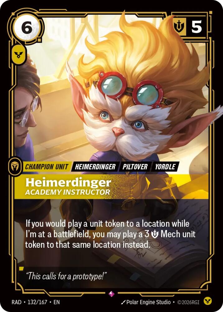 Heimerdinger - Academy Instructor 132/167 (Radiance) - Foil