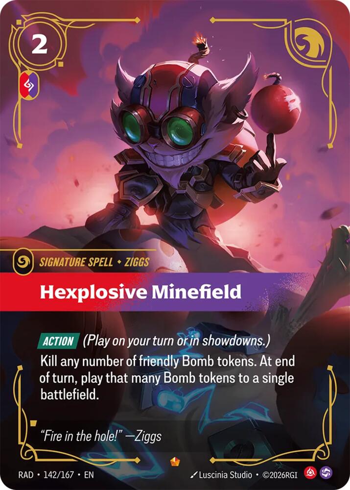 Hexplosive Minefield 142/167 (Radiance) - Foil