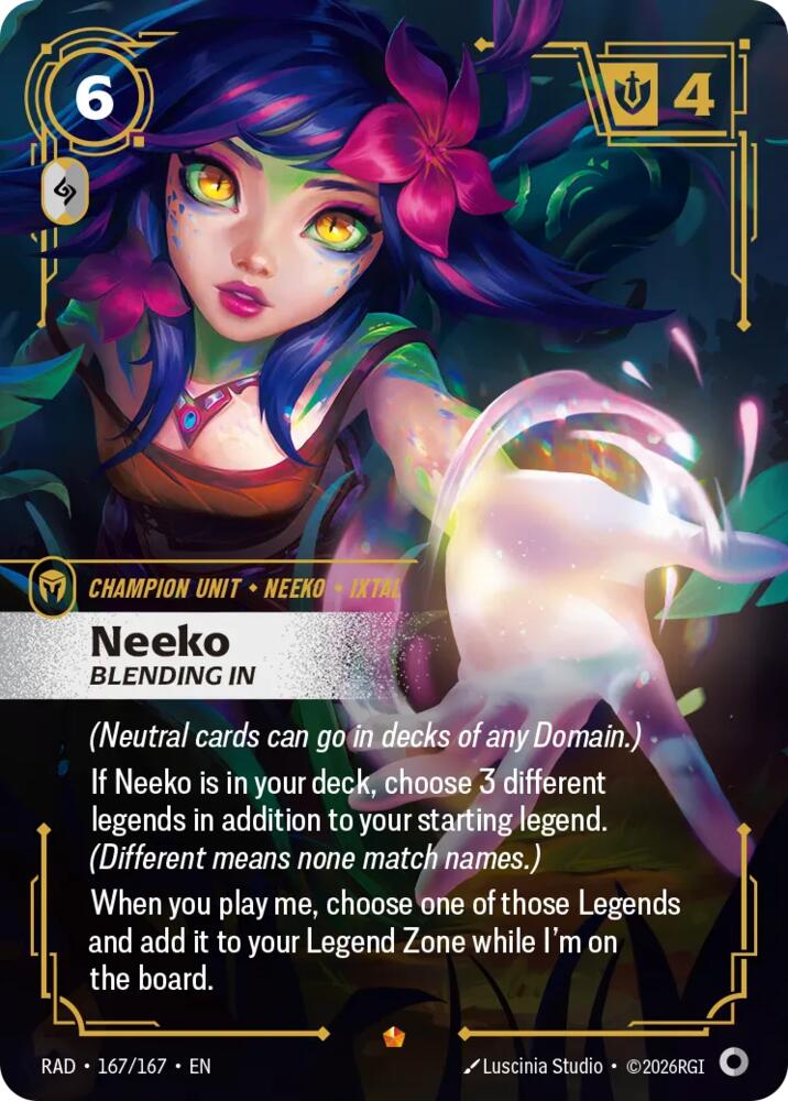 Neeko - Bleeding In 167/167 (Radiance) - Foil