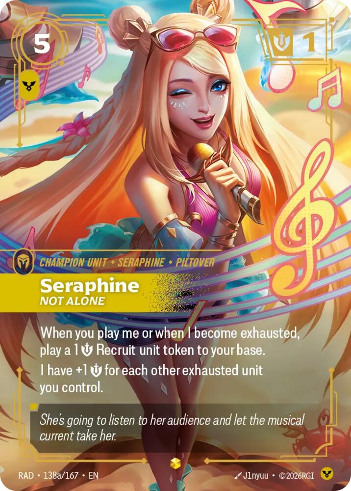 Seraphine - Not Alone 138a/167 (Radiance) - Foil