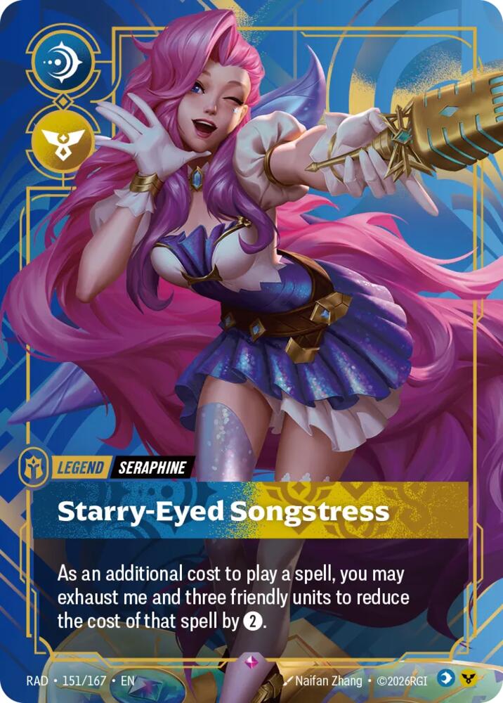 Seraphine - Starry-Eyed Songstress 151/167 (Radiance) - Foil