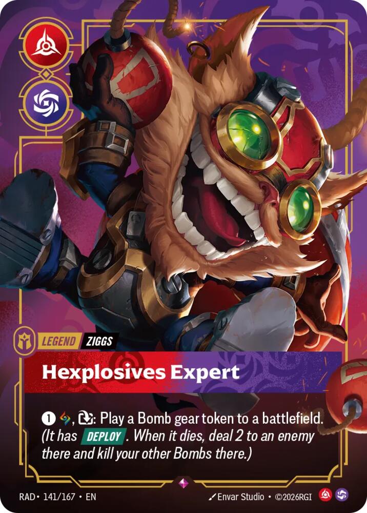 Ziggs - Hexplosives Expert 141/167 (Radiance) - Foil