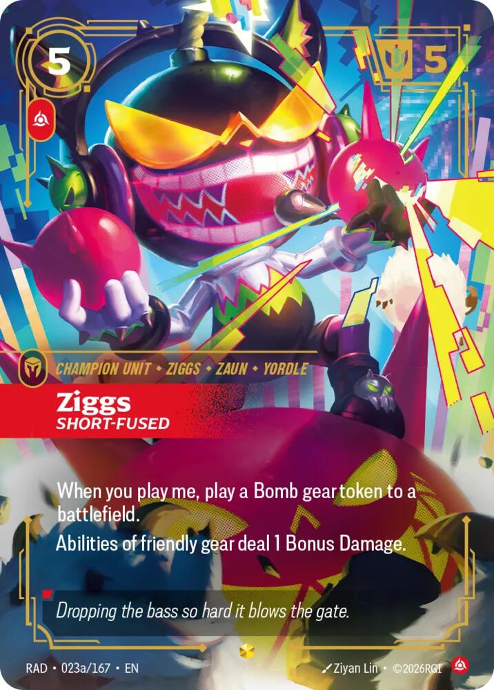 Ziggs - Short Fused 023a/167 (Radiance) - Foil