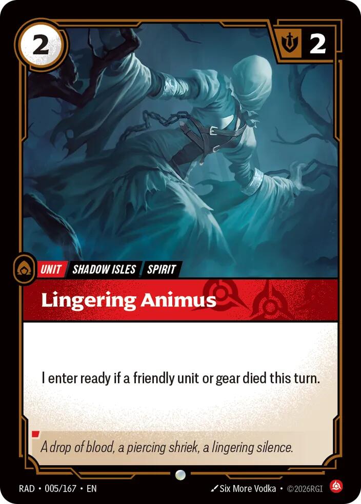 Lingering Animus 005/167 (Radiance)