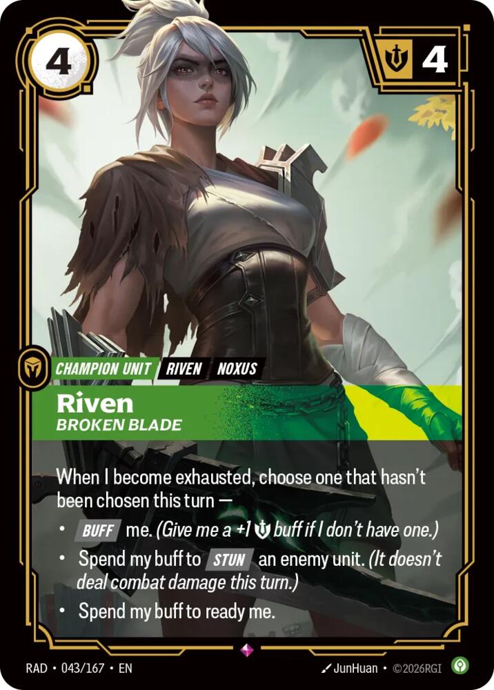 Riven - Broken Blade 043/167 (Radiance) - Foil