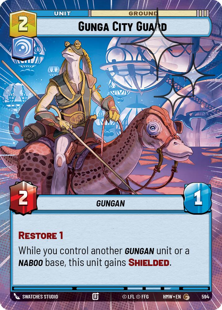 Gunga City Guard Hyperspace Foil 594 (Homeworlds) - Foil