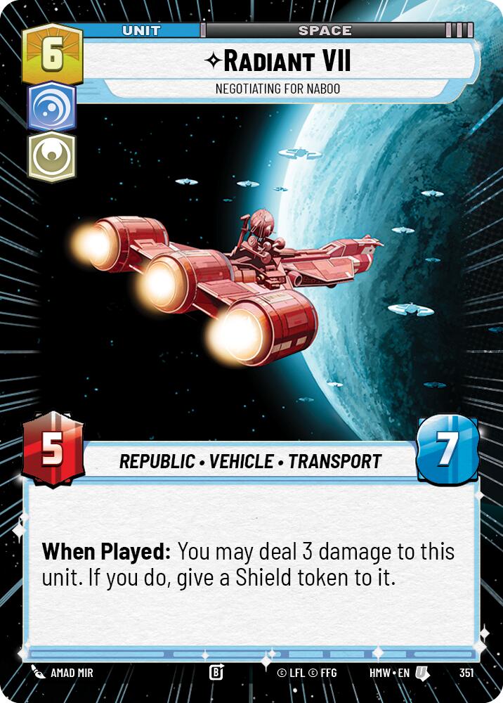 Radiant VII Negotiating for Naboo Hyperspace 351 (Homeworlds)