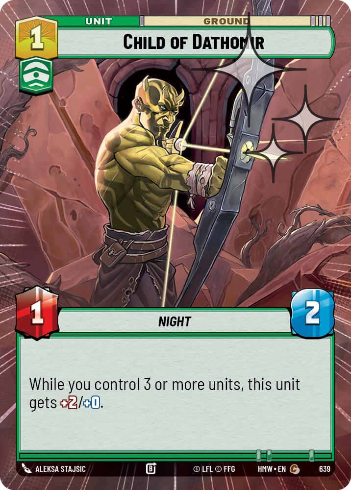 Child of Dathomir Hyperspace Foil 639 (Homeworlds) - Foil