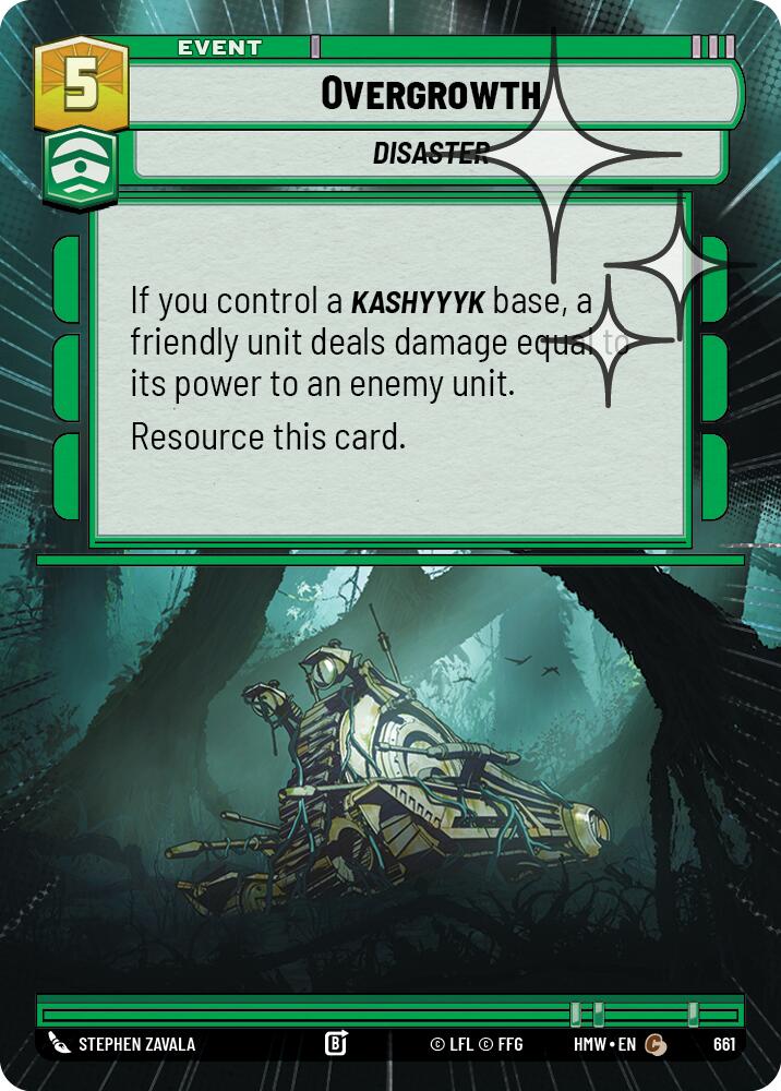 Overgrowth Hyperspace Foil 661 (Homeworlds) - Foil
