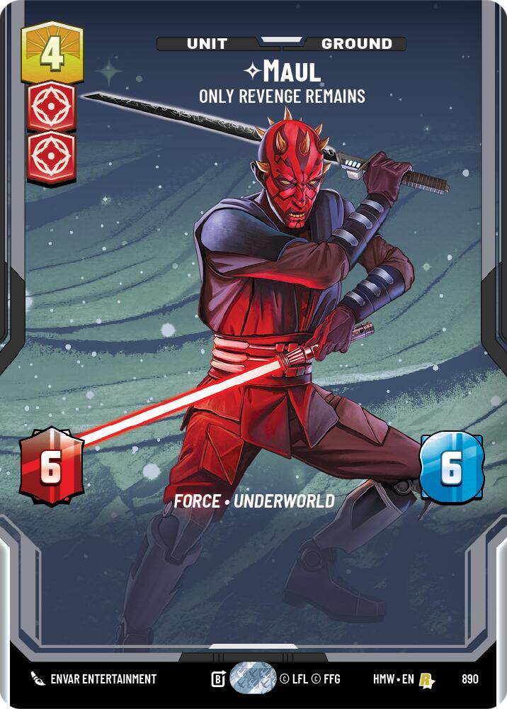 Maul Only Revenge Remains Prestige Foil 890 (Homeworlds) - Foil