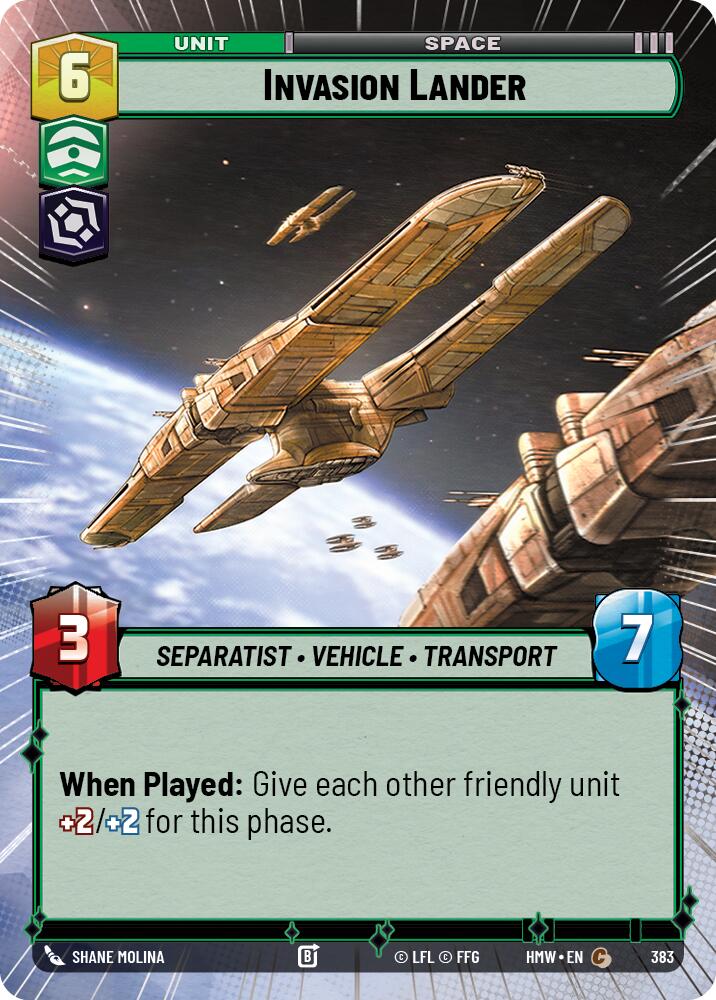Invasion Lander Hyperspace 383 (Homeworlds)