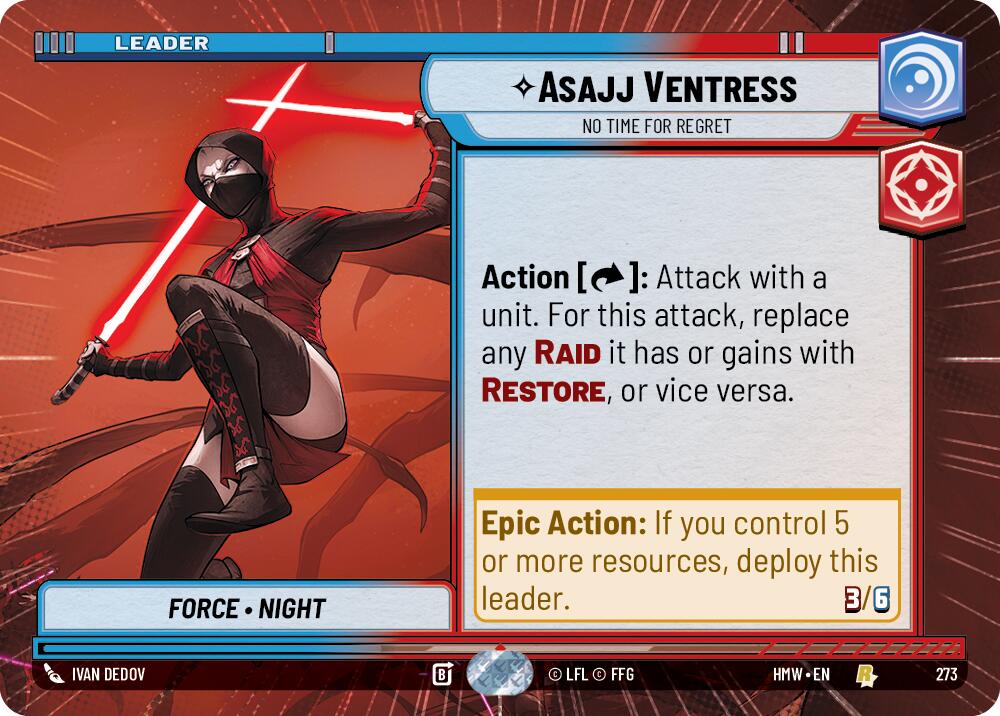Asajj Ventress No Time For Regret Hyperspace 273 (Homeworlds)