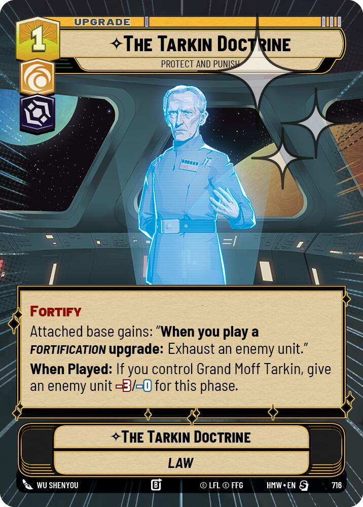 The Tarkin Doctrine Protect and Punish Hyperspace Foil 716 (Homeworlds) - Foil