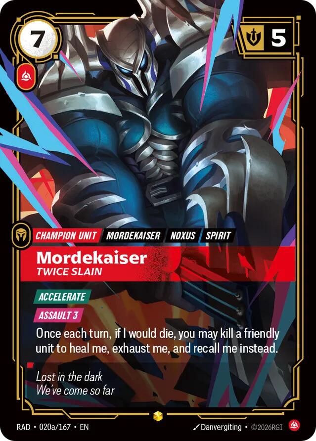 Mordekaiser - Twice Slain 020a/167 (Radiance) - Foil