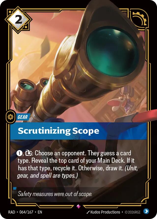 Scrutinizing Scope 064/167 (Radiance) - Foil