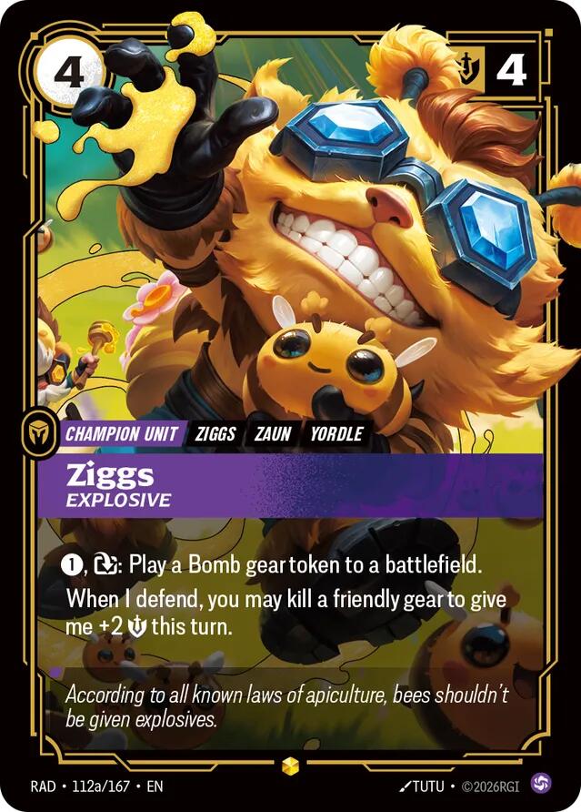 Ziggs - Explosive 112a/167 (Radiance) - Foil