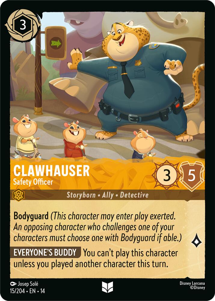Clawhauser Safety Officer 15/204 (Hyperia City) - Cold Foil