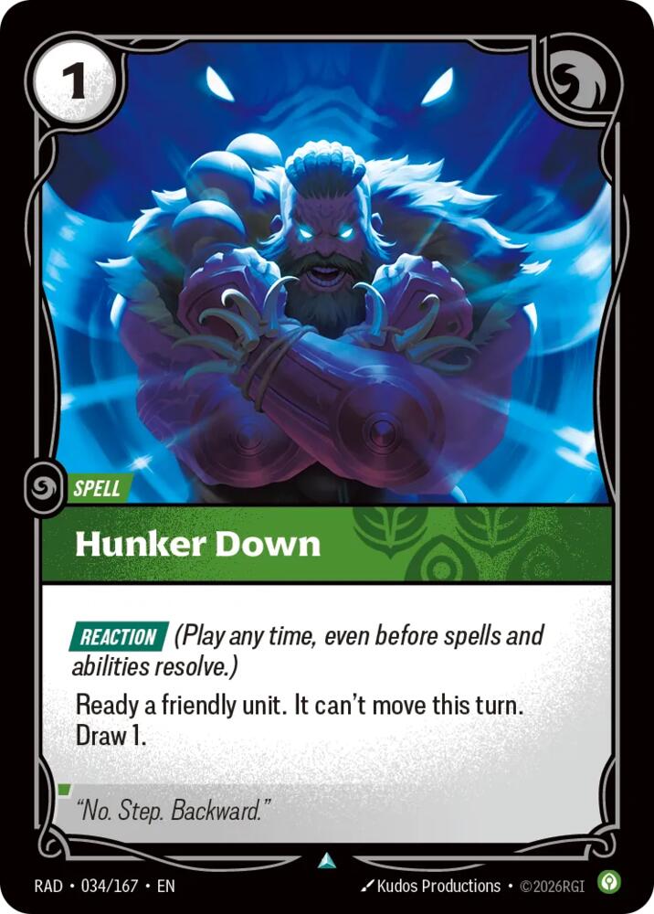 Hunker Down 034/167 (Radiance) - Foil