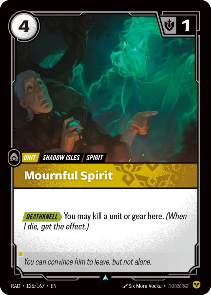 Mournful Spirit 126/167 (Radiance) - Foil