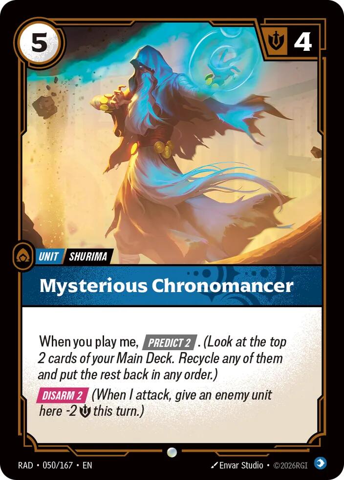Mysterious Chronomancer 050/167 (Radiance) - Foil