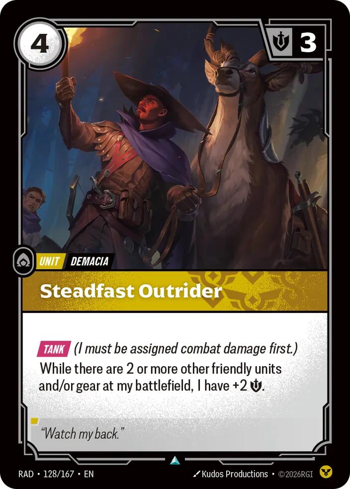 Steadfast Outrider 128/167 (Radiance) - Foil