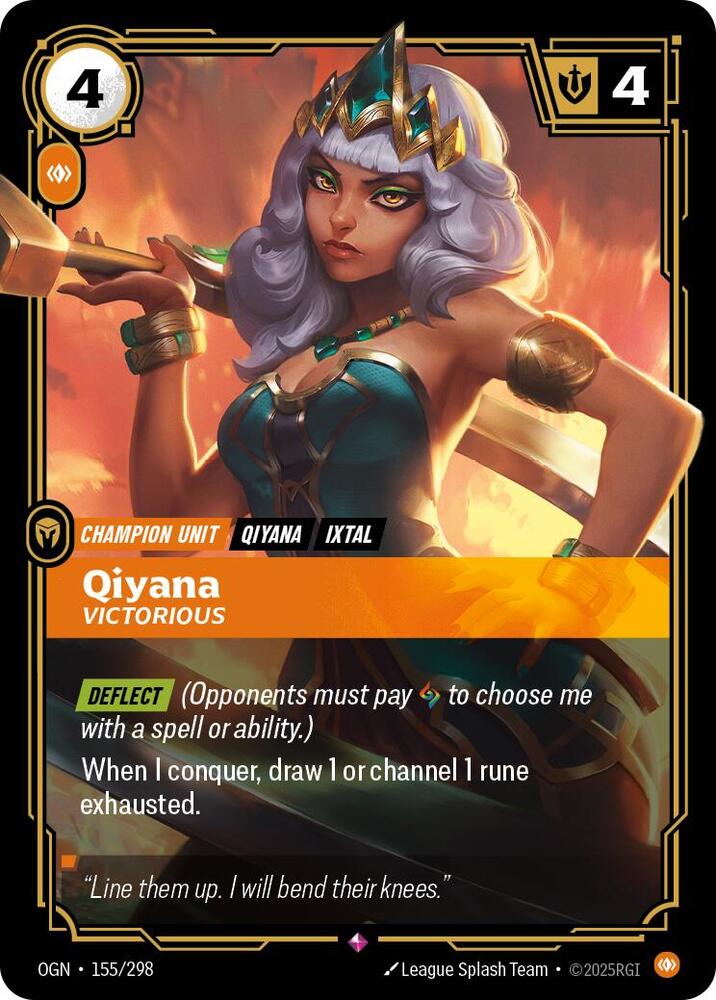 Qiyana - Victorious 155/298 (Origins) - Foil