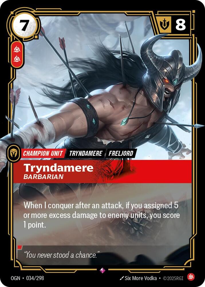 Tryndamere - Barbarian 034/298 (Origins) - Foil