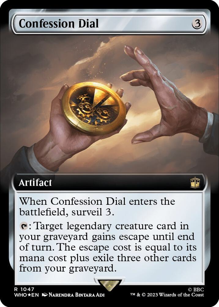 Confession Dial 1047/331 (Universes Beyond: Doctor Who) - Extended Art Surge Foil