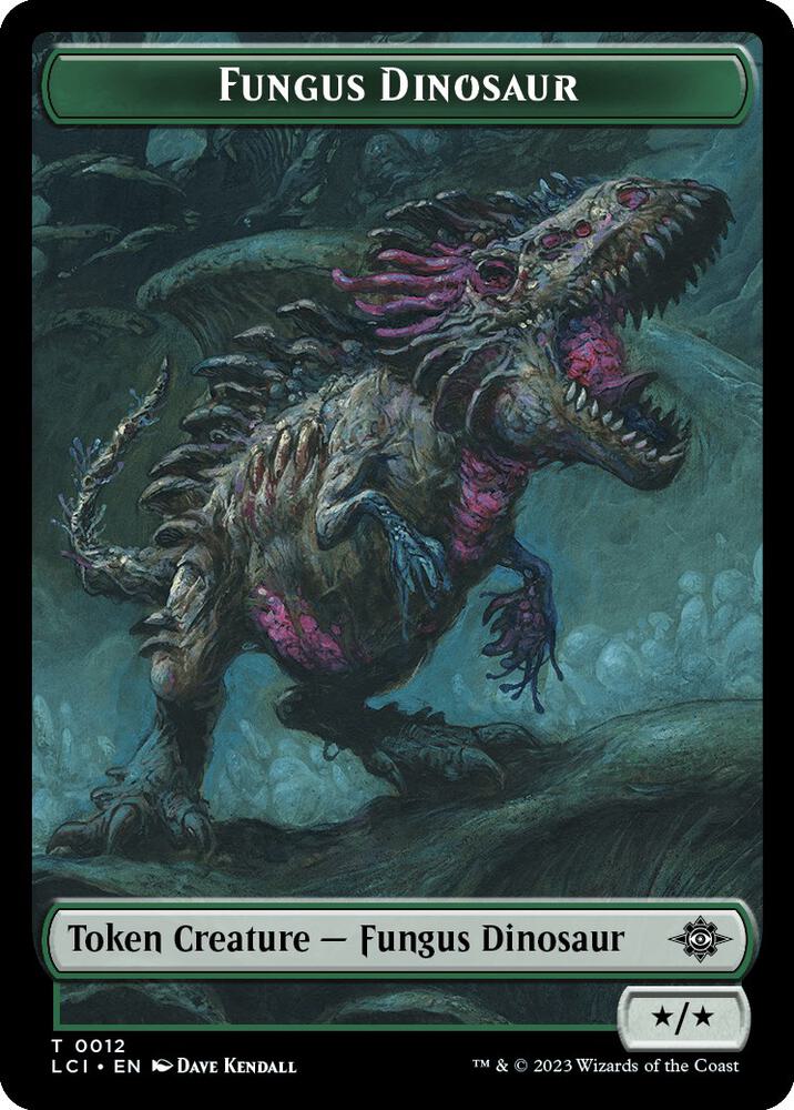 Fungus Dinosaur Vampire Demon Double Sided Token 12 // 15 (The Lost Caverns of Ixalan) - Foil