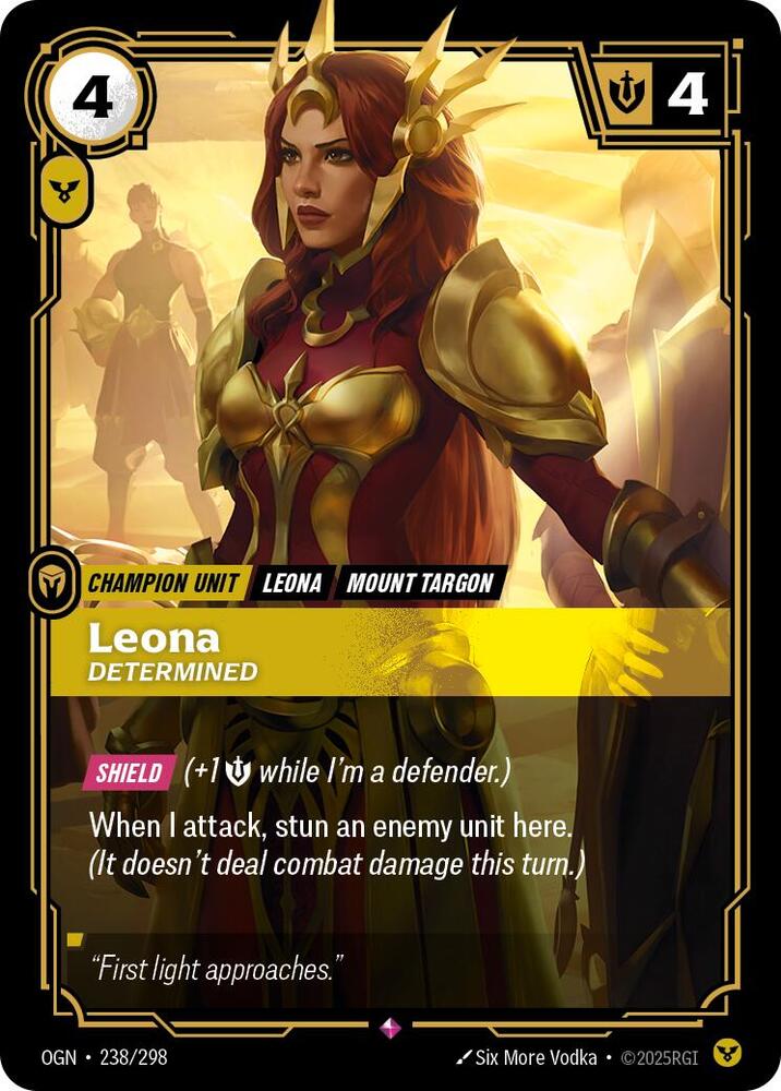 Leona - Determined 238/298 (Origins) - Foil