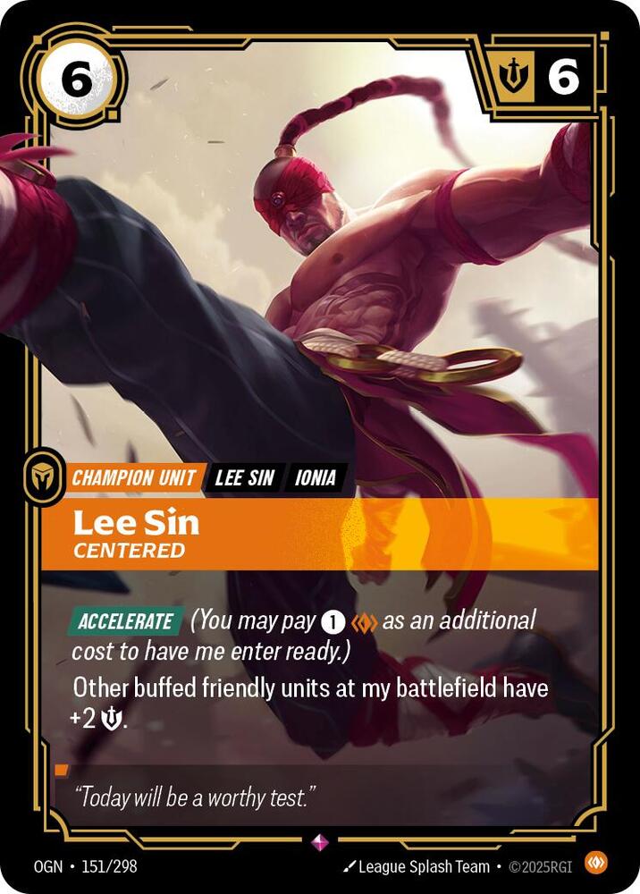 Lee Sin - Centered 151/298 (Origins) - Foil