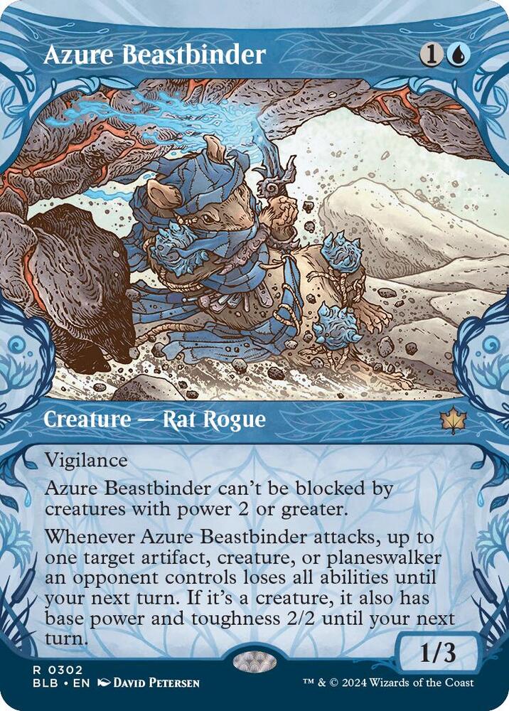 Azure Beastbinder 302 (Bloomburrow) - Showcase