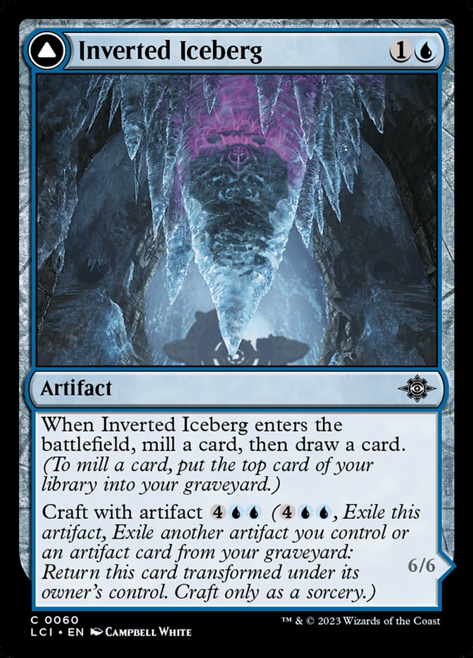 Inverted Iceberg // Iceberg Titan 60/291 (The Lost Caverns of Ixalan) - Foil