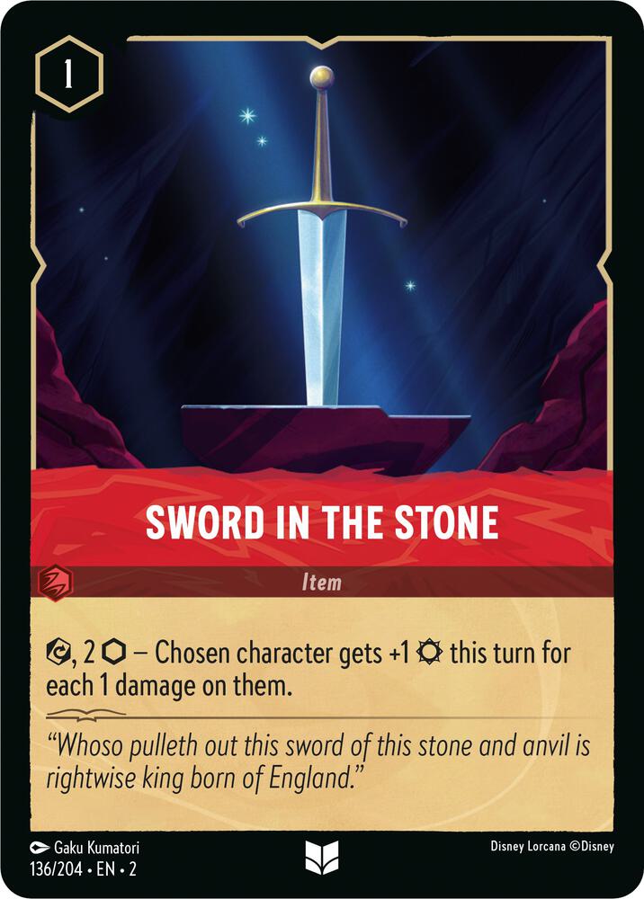 Sword in the Stone (Rise of the Floodborn) - Cold Foil