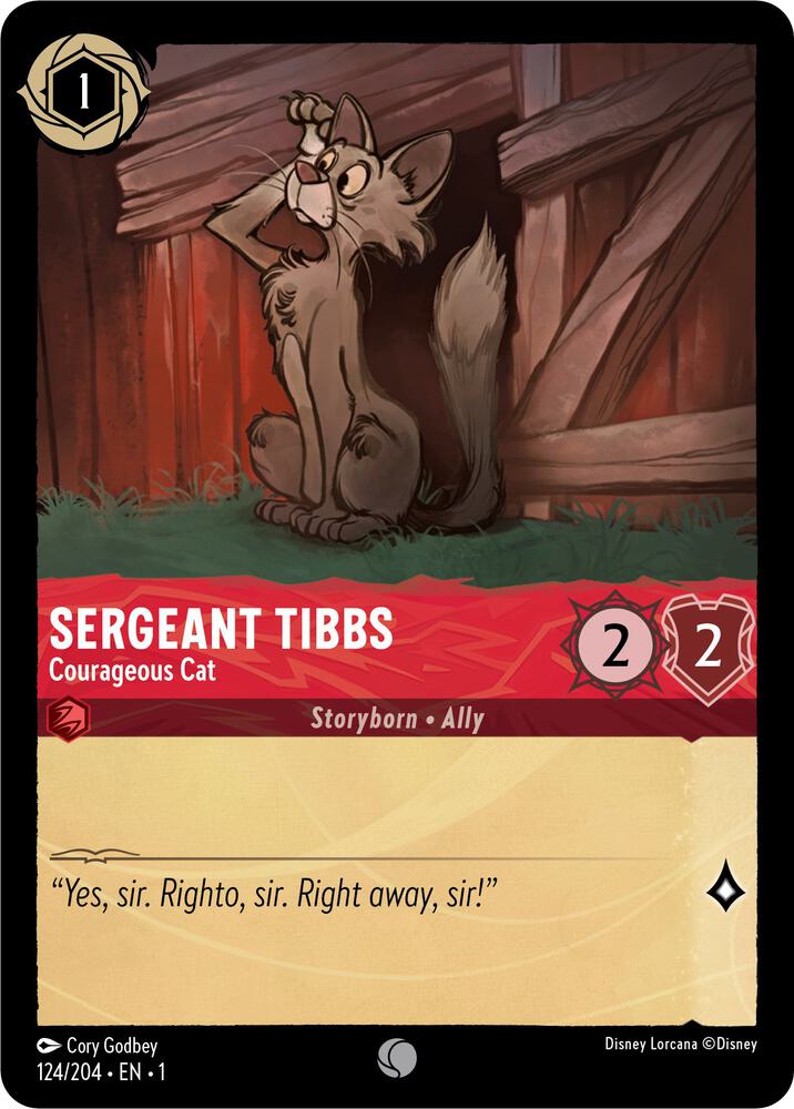 Sergeant Tibbs Courageous Cat (The First Chapter) - Cold Foil
