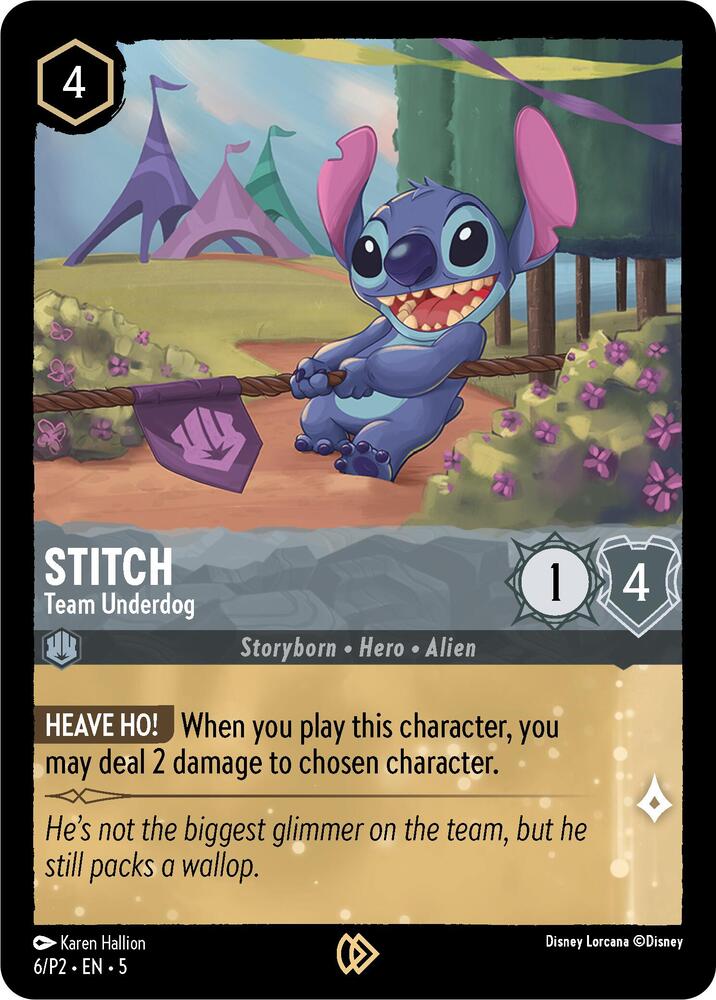 Stitch Team Underdog (Disney Lorcana Promo Cards) - Cold Foil