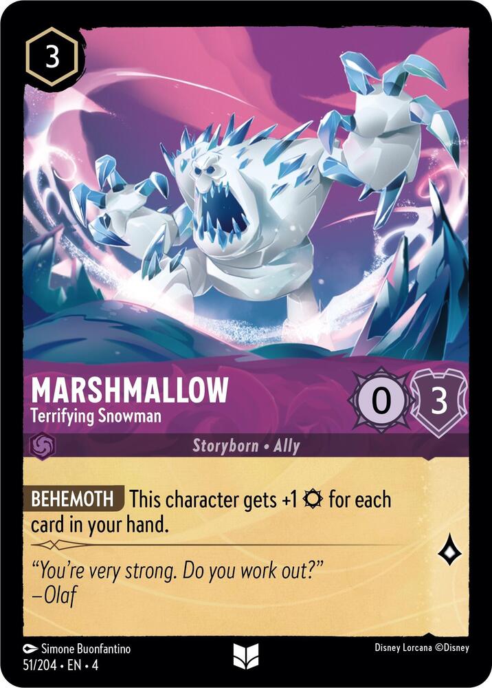 Marshmallow Terrifying Snowman (Ursula's Return)