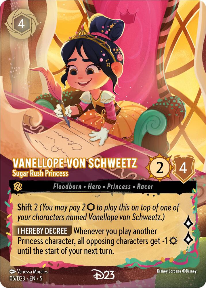 Vanellope von Schweetz Sugar Rush Princess (D23 Promos) - Holofoil