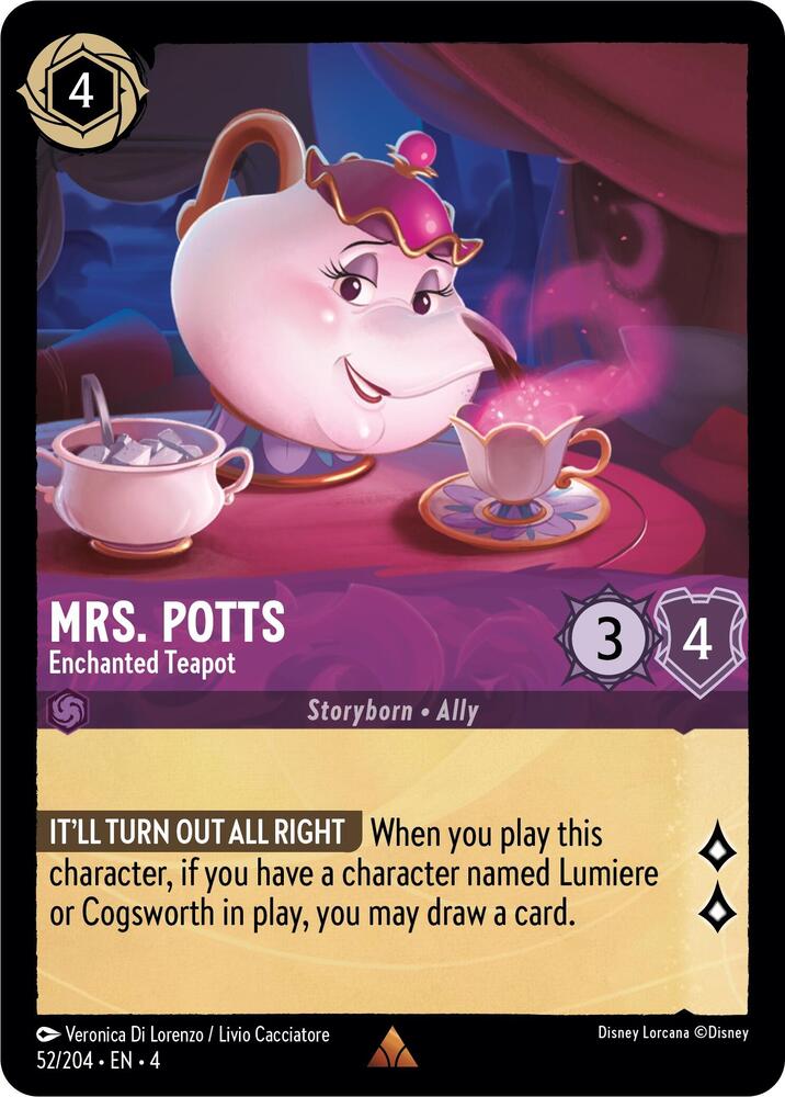 Mrs Potts Enchanted Teapot (Ursula's Return)