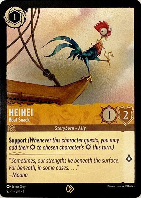 Heihei Boat Snack (Disney Lorcana Promo Cards) - Cold Foil