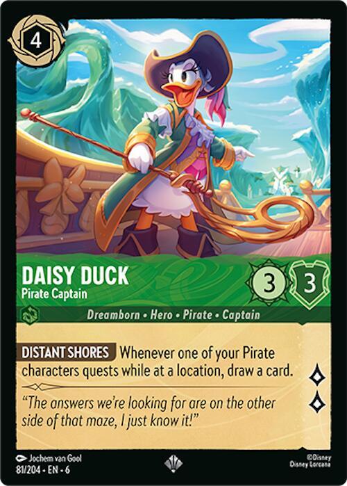 Daisy Duck Pirate Captain (Azurite Sea) - Cold Foil