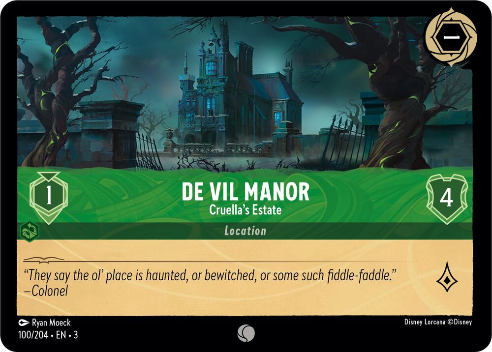 De Vil Manor Cruellas Estate (Into the Inklands) - Cold Foil