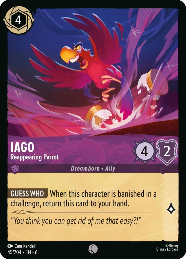 Iago Reappearing Parrot (Azurite Sea) - Cold Foil