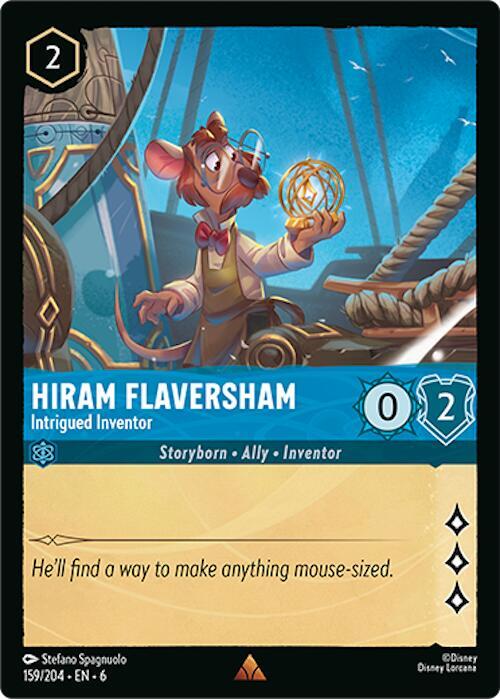 Hiram Flaversham Intrigued Inventor (Azurite Sea) - Cold Foil