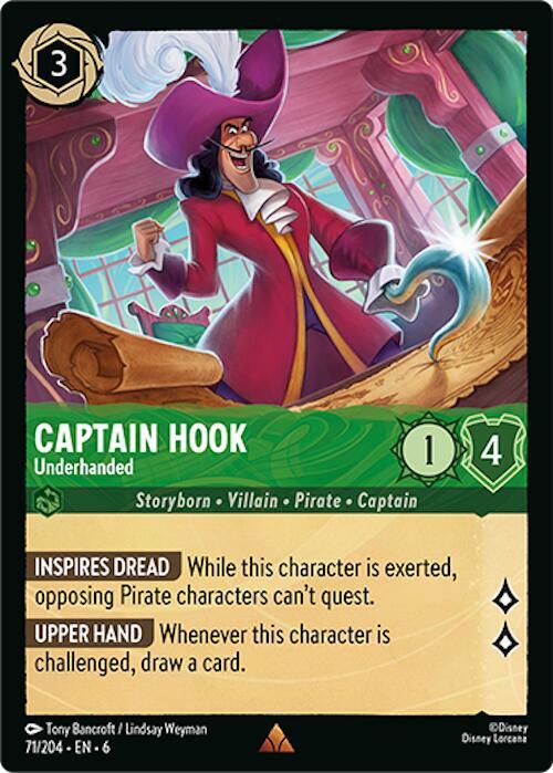 Captain Hook Underhanded (Azurite Sea) - Cold Foil