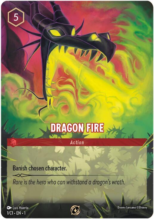 Dragon Fire (Disney Lorcana Promo Cards) - Holofoil